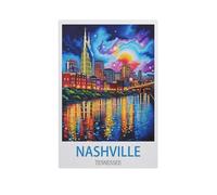 Nashville Tennessee，Puzzle 1000 Pieces Paper Puzzle Adult Children'S Educational Toy Family Decompression Game（50x70cm）-GE8