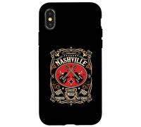 Nashville - Tennessee Retro Country Music Vintage Case for iPhone X/XS