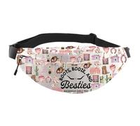 Nashville Travel Gift Country Music Themed Gift Bachelorette Party Favor Bag Boots Booze & Besties Nashville Trip Waist Pack (Boots Booze WB EU)
