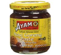Ayam Nasi Goreng Paste 100 Natural Ingredients Fried Rice Asian Authentic Flavour Medium Spicy Easy and Quick Home Cooking DairyFree NonGMO No MSG No Preservatives 185g