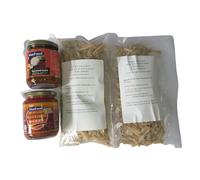 Nasi Lemak Bundle: One Bottle of SPICY MasFood SF Nasi Lemak Sambal + One Bottle of Nyonya Nasi Lemak Sambal (Mild spiciness) + One Packet of Grade 5A Sabah's Blue-Eyed Dried Anchovy