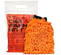 Nasiol Car Wash Mitt - Dual-Sided Super Soft Chenille - Scratch & Lint Free, Premium Microfiber Glove Type Wash Mitt