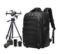NASKVOWT Camera backpack photographer, waterproof large DSLR camera backpacks for photographers large with 16-Inch Laptop Compartment, black backpack Fits drone