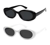 NASMBXA Retro Sunglasses Unisex, 90s Retro Vintage Narrow Small Tiny Oval Sun Glasses, Classic Oval Sunglasses Outdoor for Women Men Kids Party Travel Photoshoot Fishing Driving
