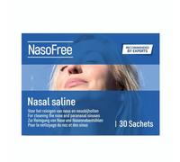 NasoFree Saline Nasal Rinse Salt Sachets for Sinus Rinse, Nasal Irrigation, Nasal Flush & Blocked Nose Relief | Drug-Free | Suitable for Adults & Supervised Children (30 Sachets)