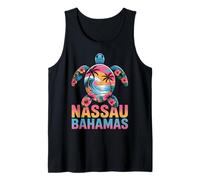 Nassau Bahamas Sea Turtle Coastal Sunset Art Tank Top