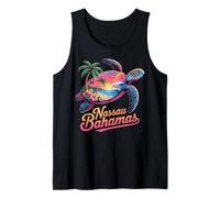 Nassau Bahamas Sea Turtle Coastal Sunset Art Tank Top