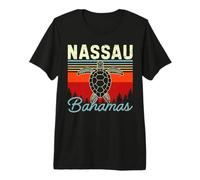 Nassau Bahamas Vintage Sea Turtle Bahamas Beach Vacation Premium T-Shirt