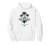 Nassau The Bahamas Palm Trees Caribbean Sea Tropical Island Pullover Hoodie