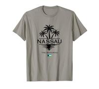 Nassau The Bahamas Palm Trees Caribbean Sea Tropical Island T-Shirt