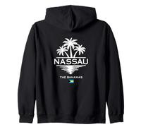 Nassau The Bahamas Palm Trees Caribbean Sea Tropical Island Zip Hoodie