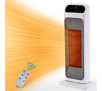 Nassboards, Electric Desk Heater 2000w - Portable, Quiet Energy Saving Heating Unit, Vertical Indoor Home Space Heaters - With Remote Control, LED Display, Safety Features, 12 Hour Timer