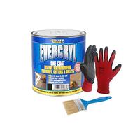 Nassboards - Everbuild Evercryl One Coat Repair Compound - 5 Litre Black- Fibre Reinforced Sealant for Roof Reparation - Algae and Fungus Resistant, One Coat Roof Repair - Multi Use & Weather Proof
