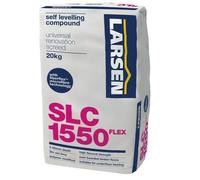 Nassboards - Larsen Fibre Reinforced Leveller 20kg Flexible 3-50mm Depth - Fast-Drying, Professional Grade Self-Levelling Compound - Cement-Based Reinforced Leveller