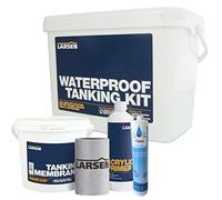 Nassboards Larsen Wet Room System Waterproof Tanking Kit 4m - Premium Sealant Kit for Wetrooms, Bathrooms, Wet Zones and Changing Rooms Quick Dry Easy Installation