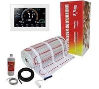 Nassboards Premium Pro Electric Underfloor Heating mat kit 200w per m² - Red Box (1m², White Beca Smart Thermostat)