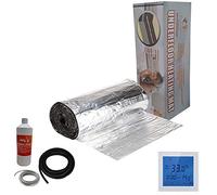 Nassboards Premium Pro Elite - Electric Underfloor Pro Elite Foil Heating kit 150w - 12m² - White Touch Thermostat