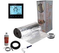 Nassboards Premium Pro Elite - Electric Underfloor Pro Elite Foil Heating kit 150w - 14m² - Black WiFi Thermostat