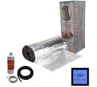 Nassboards Premium Pro Elite - Electric Underfloor Pro Elite Foil Heating kit 150w - 4m² - Black Touch Thermostat