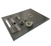 Nassboards, Premium Pro Max Flow 50 Litre Linear Wetroom Kit, Shower System & Waterproofing - Easy Installation for Home Improvement, Bathroom Renovation - XPS Professional Quality - 30mm Thick Tray