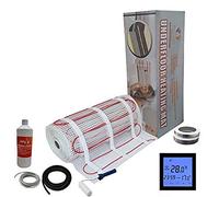 Nassboards Pro Elite - Electric Underfloor Heating kit 200w per m² - 1.5m², Black Touch Thermostat