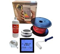 Nassboards Pro Elite Loose Cable Electric Underfloor Heating System 150w - Touch Screen, Wifi, Smart Thermostat with Installation Kit & Instructions for Carpet, Tiles, Laminate, Wood, Concrete