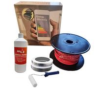 Nassboards Pro Elite Loose Cable Electric Underfloor Heating System 200w - Touch Screen, Wifi, Smart Thermostat with Installation Kit & Instructions for Carpet, Tiles, Laminate, Wood, Concrete