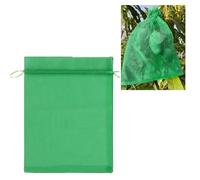 NASSMOSSE 100 PCS Fruit Protection Bags Breathable Green Bags for Fruits & Vegetables with Drawstring Reusable Fruit Tree Netting for Peaches Grapes 11.8 * 7.9inch