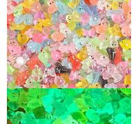 NASSMOSSE 100Pcs Mini Resin Animal Figurines, Cute Tiny Animal Bulk Set for Miniature Fairy Garden, Aquarium, Potted Decor & Micro Landscape