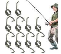 NASSMOSSE 10Pcs Torsion Spring Fishing Reel Parts Small Torsion Springs Repair Tool Multi Use Stainless Steel Tiny Spring Wire Fishing Rod Accessories