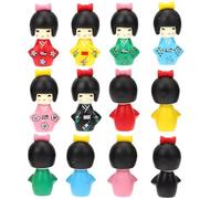 NASSMOSSE 12Pcs Asian Doll, Cute Small Girl Toys with Kimono, Japanese Style Home Decor for Indoor, Outdoor