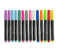NASSMOSSE 14PCS Multi Color Liquid Chalk Marker Dry Wet Erase Pen for Whiteboard Glass Mirror Window Art