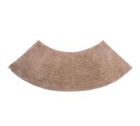 NASSMOSSE 18 x 39 Non-slip Curved Bath Mat Soft Corner Shower Mat Absorbent Washable for Hotel Home