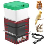 NASSMOSSE 1Set Heated Rabbit Water Bottle 35OZ No Drip Heated Water Bottle for Rabbits Animal USB Powered Rabbit Outdoor for Hamster Guinea Pigs Birds