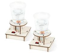 NASSMOSSE 2 Set Tornado Maker Educational Magnetic Simulator Bottle Science Toys Kids