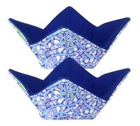 NASSMOSSE 2Pcs Fabric Microwave Bowl Holders Vintage Heat-resistant Cozy for Soup Pasta