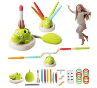 NASSMOSSE 3 in 1 Musical Jump, Interactive Fun Musical Jump and Toss Toy & Stomping Launch Kids Toys with Remote Control for Girls Boys 3-5