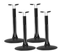 NASSMOSSE 4PCS 1/6 Action Figure Stand Adjustable C-Shape Metal Holder for 5.1-8.3 Inch Dolls