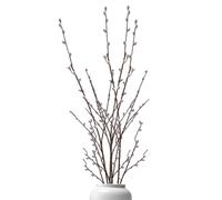 NASSMOSSE 4Pcs Artificial Pussy Willow Branches Realistic 40inch Pussywillows DIY Decorative Pussy Willow Branches for Vases Wedding Photography Prop