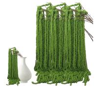 NASSMOSSE 5PCS Amaranthus Artificial Flower Lifelike 51 Inch Green Dried Amaranthus with Branch Hanging Flowers for Decoration Wedding Bouque Home Garden Supplies