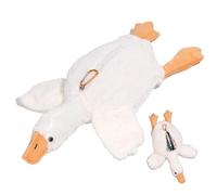 NASSMOSSE Animal Pencil Case Plush, Large Capacity Cute 3D Duck Pencil Case with Zipper, Soft Fuzzy Pen Bag for Office College School Supplies