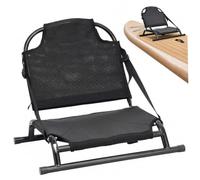 NASSMOSSE Canoe Seat, Foldable Inflatable Kayak Seat with Back Support Breathable Mesh & Aluminum Frame for Canoes and Fishing Boats
