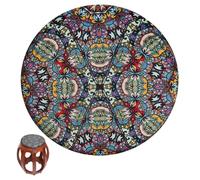 NASSMOSSE Chair Cushions, 11 Inch Anti-Slip Round Memory Foam Bar Stool Cushions with Zippered Cover, Soft Home Decor for Indoor, Outdoor