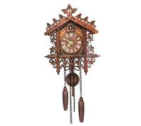 NASSMOSSE Cuckoo Clock Traditional Vintage Roman Numeral Dark Yellow