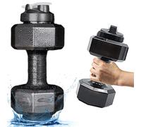 NASSMOSSE Dumbbell Water Bottle, 2.6L / 88oz Dumbbell Shaped Funny Water Bottle, Suitable for Gym, Yoga, Running, Outdoor, Cycling and Camping, Black