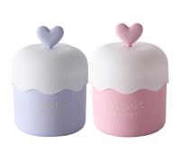 NASSMOSSE Foam Maker for Face Wash 2Pcs Heart Design Cleanser Foamer Portable Bubble Foamer Fast Foaming PP Skincare Foam Maker for Home Travel
