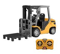 NASSMOSSE Forklift Toy, 3 Speed Remote Control Forklift with Lights & Sounds, 1:64 USB Charging Rc Construction Vehicles