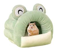 NASSMOSSE Guinea Pig Hideout, Guinea Pig Accessories, Guinea Pig House Insulation Washable, Winter Hamster Bed Cozy Cute Hamster Hideout for Small Pet, Ferret, Chinchilla, Bunny Medium 6.3x5.1x5.1in