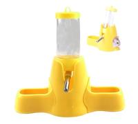NASSMOSSE Hamster Water Bottle With Stand Non Drip 80ML Guinea Pig Water Bottle and 2 Food Dispensers Free Standing Automatic Dispenser for Small Animals