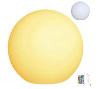 NASSMOSSE LED Ball Light 8" Rechargeable 16 Color 4 Mode Remote Control PE Ball Light with Waterproof Plug & Screw Holes Brightness Adjustable Orb Lamp for Garden, Lawn, Outdoor